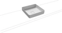 Kaldewei Waschtisch-Schale Miena, Modell 3184 ohne &Uuml;berlauf 400x400, 909506003001