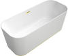 Villeroy & Boch Badewanne Finion Wasserzulauf DesignRing Gold White Alpin,