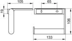 Keuco Toilettenpapierhalter Plan 14973, mit Ablage, verchromt, 14973010000