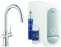 Grohe Blue Home Starter Kit ausziehbarer Auslauf Bluetooth/WIFI C-Auslauf, chrom,
