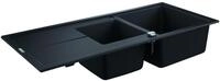 GROHE Kompositsp&uuml;le K400 31643 2 Becken 1160x500mm mit ATF re/li granit schwarz,
