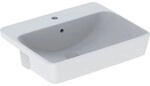 Geberit VariForm Halbeinbauwaschtisch, quadr. 55x45cm, mit Hahnloch, mit...