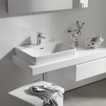 LAUFEN Aufsatzwaschtisch LAUFEN Pro S 550x465, wei&szlig;,Unterseite geschliffen,...