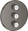 Grohe 29122AL0, GROHE 3-fach UP-Ventil Grohtherm Smart Control 29122 FMS rd. hard