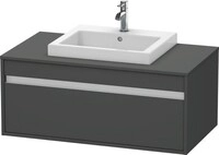 Duravit Ketho Konsolenwaschtischunterbau wandh&auml;ngend Graphit Matt 1000x550x426 mm -