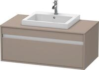 Duravit Ketho Konsolenwaschtischunterbau wandh&auml;ngend Basalt Matt 1000x550x426 mm -