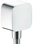 Hansgrohe Schlauchanschluss DN15 Fixfit E mit R&uuml;ckflussverhinderer chrom, 26457000