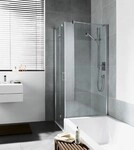 Kermi Seitenwand Diga TVD 0900x1600, silber hochglanz, ESG klar, DITVD09016VAK