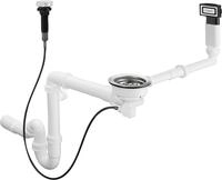 Hansgrohe Automatische Ab- und &Uuml;berlaufgarnitur Einzelbecken Granit D16-11, 43937000