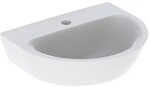 Geberit Renova Handwaschbecken, 45x36cm mit Hahnloch, ohne &Uuml;berlauf., weiss,