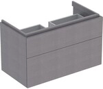 Geberit Xeno2 Unterschrank f. Waschtisch, 2 Schubladen 88x53x46,2cm, sculturagrau,