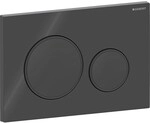 Geberit Bet&auml;tigungsplatte Sigma20, f&uuml;r 2-Mengen-Sp&uuml;lung, schwarz gl&auml;nzend,