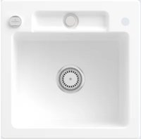 Villeroy & Boch Einbausp&uuml;le Siluet 50 S 510x510mm Exc-Garn. aus TitanCeram Stone