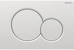 Geberit Sigma01 Bet&auml;tigungsplatte, mattchrom-lackiert, f&uuml;r 2-Mengen-Sp&uuml;lung,