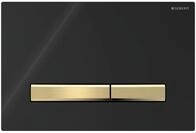 Geberit Bet&auml;tigungsplatte Sigma50, f&uuml;r 2-Mengen-Sp&uuml;lung Messing, schwarz,