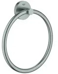 GROHE Handtuchring Essentials 40365 Metall supersteel, 40365DC1 40365DC1