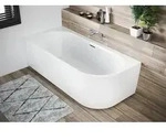 Riho wandstehende Badewanne Desire Corner 184x84 R, wei&szlig;, B087007005 B087007005