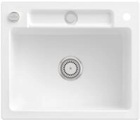 Villeroy & Boch Einbausp&uuml;le Siluet 60 S 600x510mm Exc-Garn. aus TitanCeram Wei&szlig;