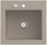 Villeroy & Boch Einbausp&uuml;le Subway 50 S 525x510mm Exc-Garn. aus Keramik Almond