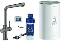 GROHE Armatur und Boiler Red Duo 30327 30327 M-Size L-Ausl. hard graphite geb.,