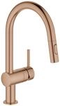 GROHE EH-Sp&uuml;ltischbatterie Minta 32321 C-Auslauf Sp&uuml;lbrause warm sunset geb.,