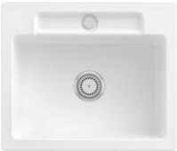 Villeroy & Boch Einbausp&uuml;le Siluet 60 S 600x510mm Ablgarn. aus TitanCeram Wei&szlig;