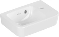Villeroy & Boch Handwaschbecken Compact O.novo 360x250mm Eckig BP li 1HL. m. &Uuml;L.