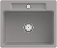 Villeroy & Boch Einbausp&uuml;le Siluet 60 S flat 600x510mm Ablgarn. aus TitanCeram