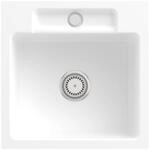 Villeroy & Boch Einbausp&uuml;le Siluet 50 S flat 470x470mm Ablgarn. TitanCeram Stone
