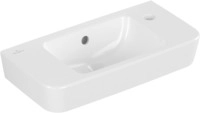 Villeroy & Boch Handwaschbecken Compact O.novo 500x250mm Eckig 1HL. re m. &Uuml;L. Wei&szlig;