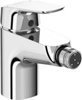 Ideal Standard Bidetarmatur CERAFLEX, Ausld. 114mm, m.Ablgarn. aus Kst., Chrom,