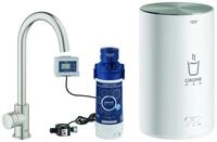 GROHE Standventil und Boiler Red Mono 30085 M-Size C-Auslauf supersteel, 30085DC1