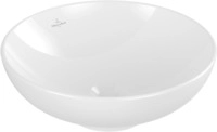 Villeroy & Boch Loop & Friends Aufsatzwaschbecken, 420 x 420 x 150 mm, Wei&szlig; Alpin,