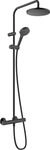 Hansgrohe Showerpipe 200 1jet Vernis Blend EcoSmart mattschwarz m.Brausethermostat,