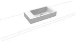 Kaldewei Waschtisch PURO AUFSATZ-HANDWASCHTISCH Modell 3166, 550x300 mm, pergamon,