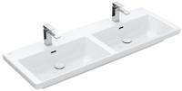 Villeroy & Boch Subway 3.0 Schrank-Doppelwaschtisch, 1300 x 470 x 165 mm, Wei&szlig; Alpin