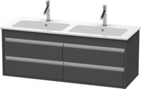 Duravit Ketho Waschtischunterbau wandh&auml;ngend Graphit Matt 1270x475x480 mm -