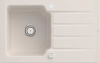 Villeroy & Boch Einbausp&uuml;le Architectura 45 860x510mm Exc-Garn. aus Keramik Crema
