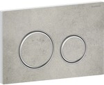 Geberit Bet&auml;tigungsplatte Sigma21, f&uuml;r 2-Mengen-Sp&uuml;lung verchromt, Betonoptik,