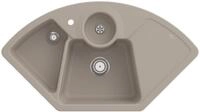 Villeroy & Boch Ecksp&uuml;le Solo Eck 1075x600mm Ablgarn. aus Keramik Almond cplus,
