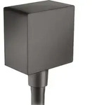 Hansgrohe Schlauchanschluss DN15 Fixfit Square mit R&uuml;ckflussverhinderer Brushed
