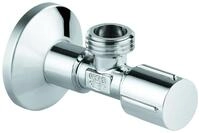Grohe Eckventil 22043 1/2x1/2'' Rosette Metallgriff selbstd. Anschlussgew. chrom,