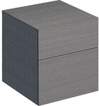 Geberit Xeno2 Seitenschrank mit 2 Schubladen 45x51x46,2cm, sculturagrau, 500504431