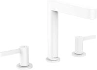 Hansgrohe 3-Loch Waschtischarmatur 160 Finoris mit Push-Open Ablaufgarnitur