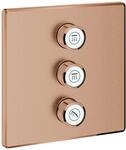 GROHE 3-fach UP-Ventil Grohtherm Smart Control 29127 eckig FMS warm sunset geb.,