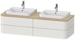 Duravit Happy D.2 Plus Konsolenwaschtischunterbau wandh&auml;ngend Nordic Wei&szlig;