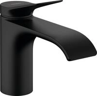 Hansgrohe Waschtischmischer 80 Vivenis m.Zugstangen-Ablaufgarnitur mattschwarz,