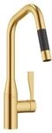 Dornbracht Einhebelmischer Pull-down mit Brausefunktion SYNC 33875895 Messing