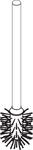 Hansgrohe Stiel m.B&uuml;rste Logis/PuraVida chrom , 95577000 95577000