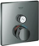 GROHE Thermostat Grohtherm SmartControl 29123 eckig FMS ein ASV hard graphite,